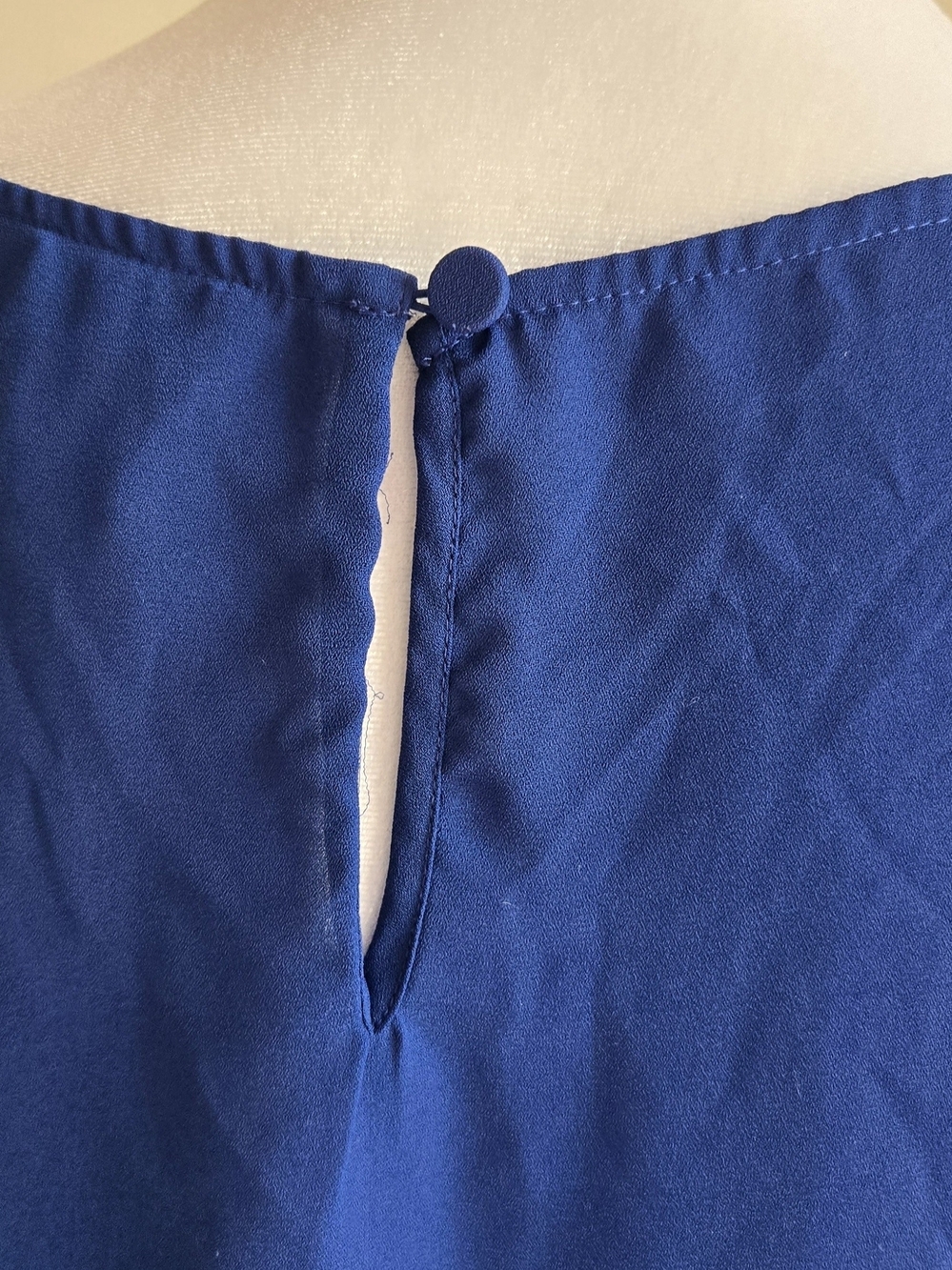 J. Crew Royal Blue Long-Sleeve Boatneck Blouse - Picture 3 of 4